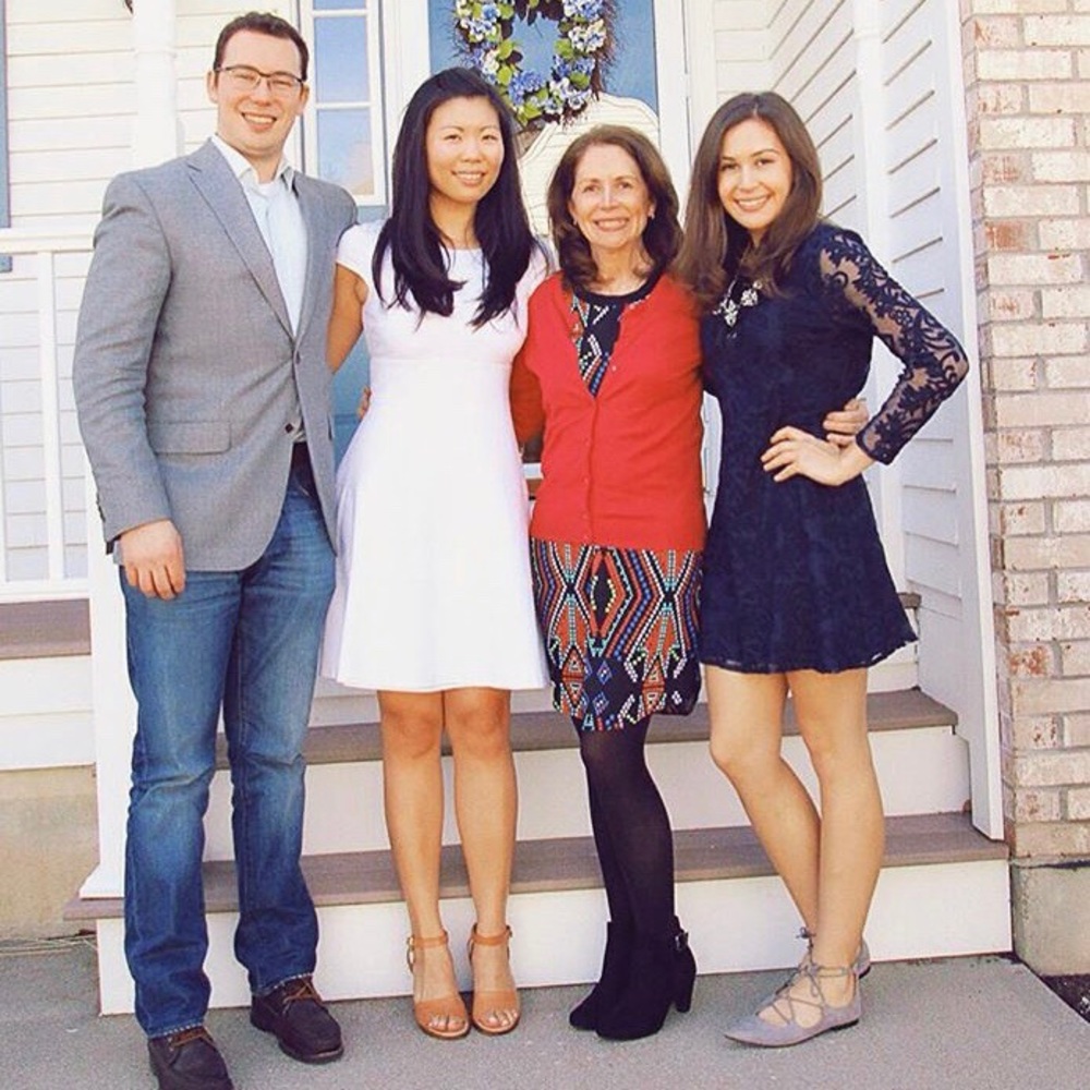 (right) navy long sleeve lace dress